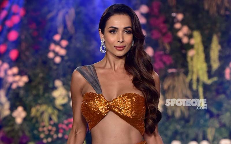 Malaika Arora Looks Like An Absolute Queen In This Gorgeous And Super Shiny Multicoloured Pleated Metallic Gown