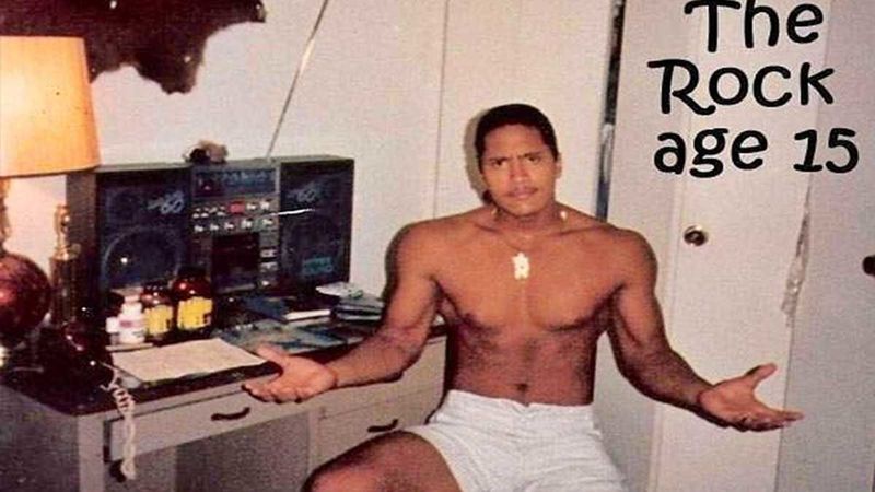 Dwayne Johnson AKA WWE Star The Rock Shares His 15-Year-Old #FlashbackFriday Picture Reminiscing His Punk Side