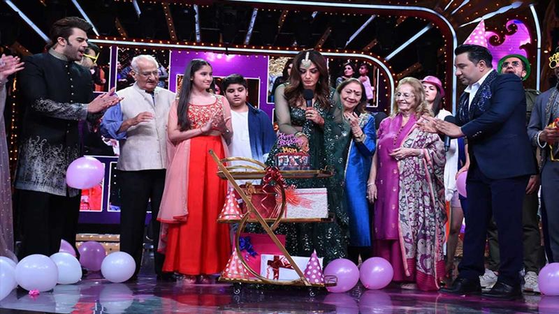 Raveena Tandon Birthday Special: Nach Baliye 9 Team Celebrates Her Best Birthday Ever On Sets