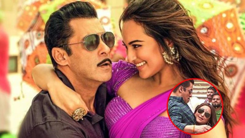 Sonakshi Sinha Once LIFTED Salman Khan On The Sets Of Dabangg 3; Check Out THIS Pic To Believe Us