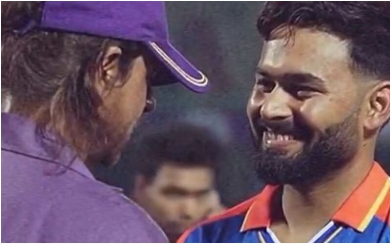 Shah Rukh Khan CHEERS For Rishab Pant During DC Vs KKR Game! King Khan Hugging The Star Batsmen Wins The Internet! - WATCH VIRAL VIDEO