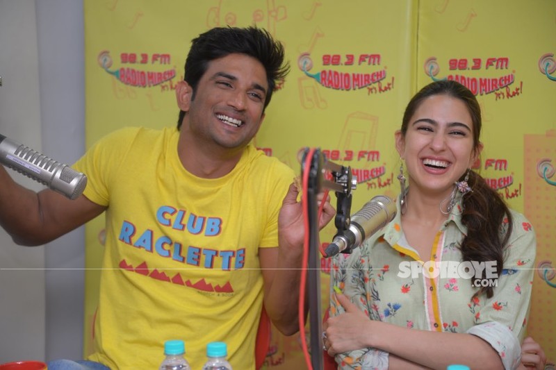 Sushant Singh Rajput with Sara Ali Khan