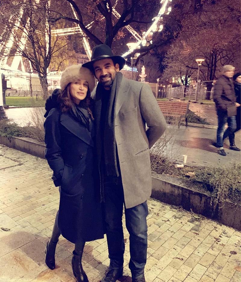 Sagarika Ghatge With Zaheer Khan