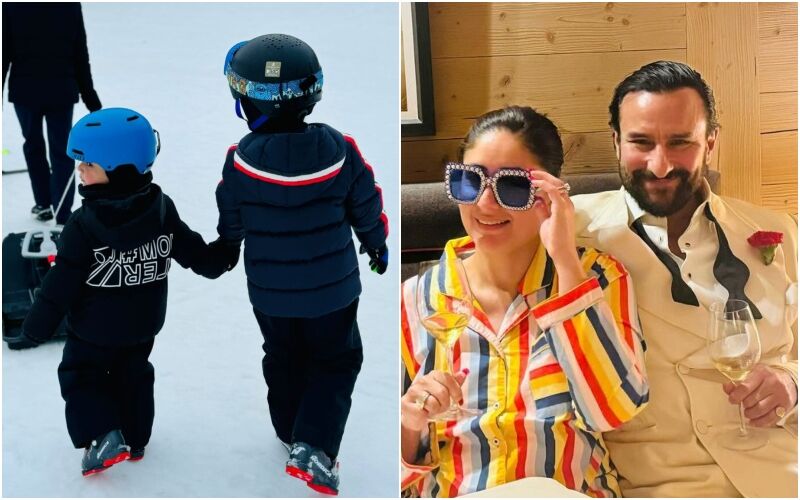 Kareena Kapoor Shares Cutest Moment Of Kids Taimur-Jeh From Switzerland Vacation With Hubby Saif Ali Khan - SEE PIC