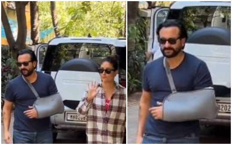 Saif Ali Khan Health Update: Actor Discharged From Hospital After A Tricep Surgery; Poses With Wife Kareena Kapoor As He Returns Home – WATCH