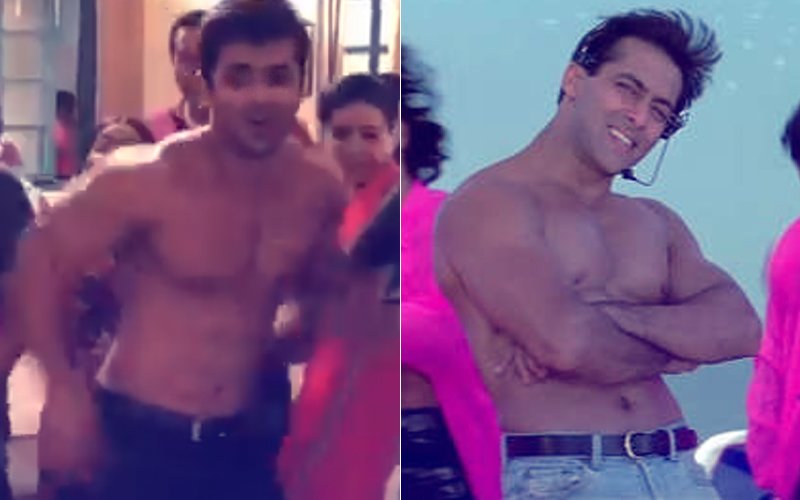 Watch: A Shirtless Shoaib Ibrahim Dances To Salman Khan's O O Jaane Jaana