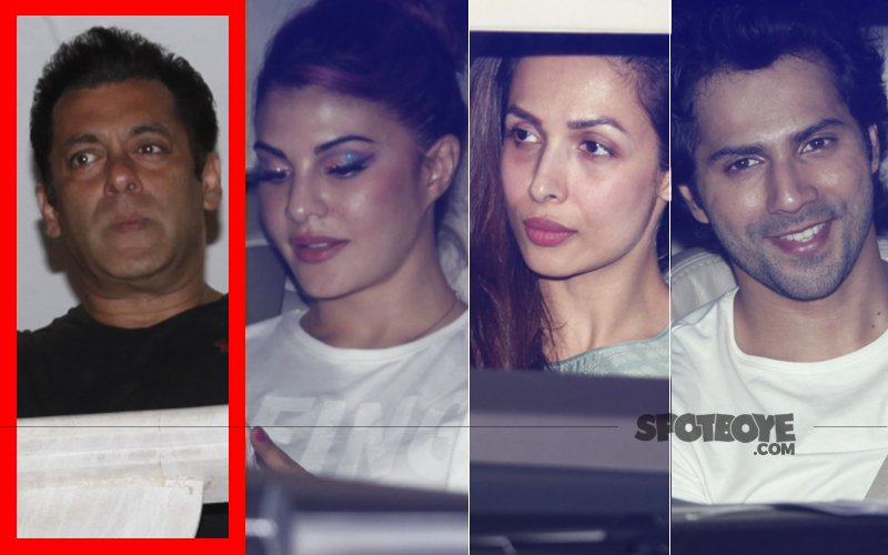 Late Night Visitors At Salman's Galaxy Apartments: Varun, Jacqueline, Bobby, Malaika, Amrita Welcome The Star