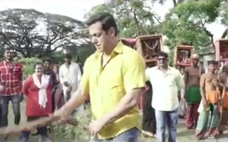 Watch Salman Khan Hurt Himself On The Sets Of Dabangg 3 Even As The Crew Looks On