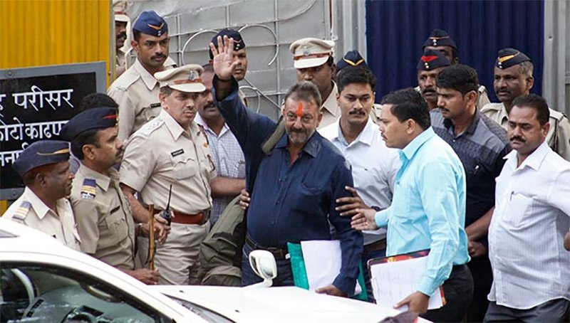 Sanjay Dutt Walks Out Of The Jail