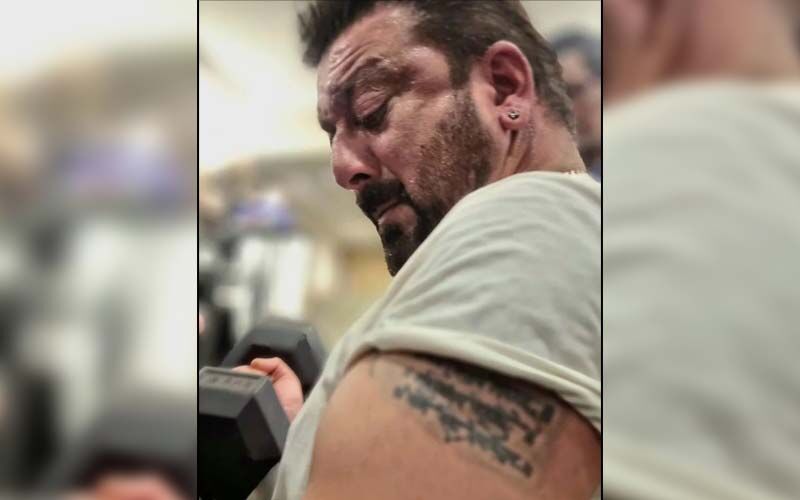 Sanjay Dutt Sweats It Out In The Gym, Looks Intense As He Flaunts His Ripped Arm Muscles; Says, 'I Am The Storm'