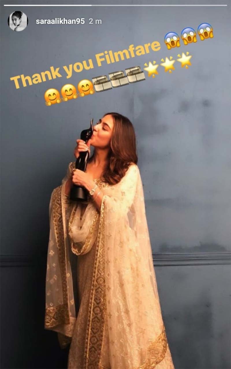 Sara Ali Khan Instagram Story