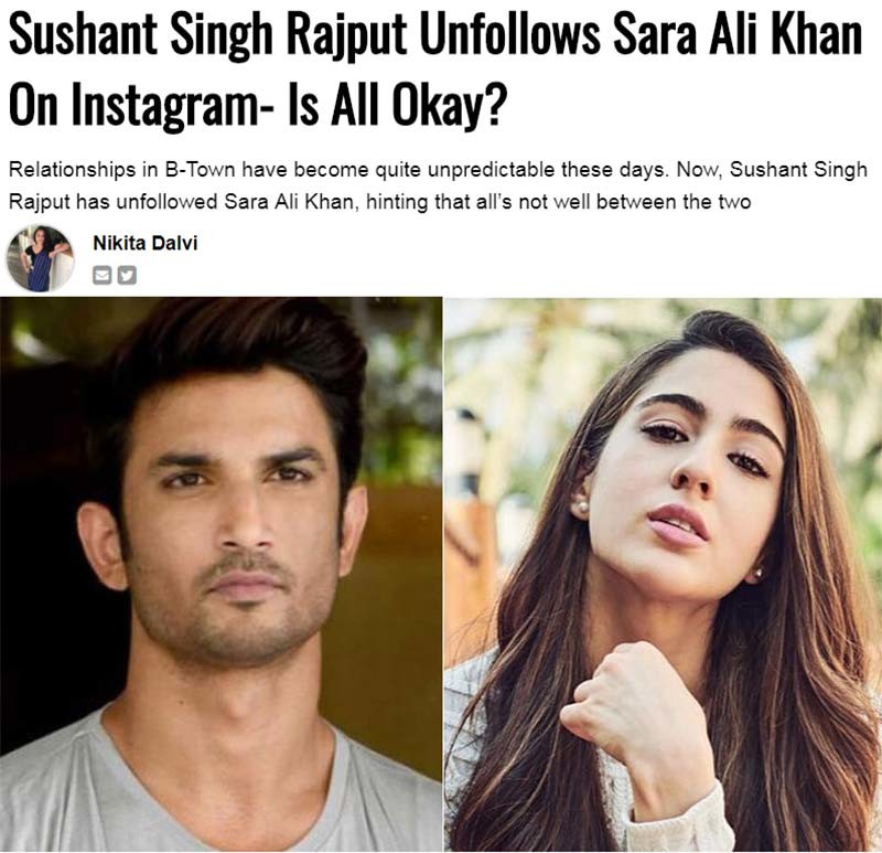 Sara Ali Khan Sushant Singh Rajput