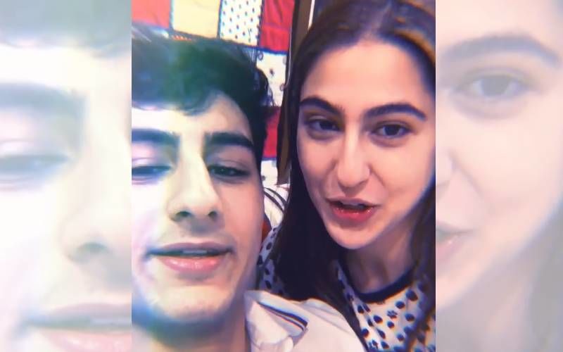 Sara Ali Khan Climbs Onto Brother Ibrahim Ali Khan's Shoulders For Post Rakhi Shots; Says She Had To Bribe Him In The Hilarious Caption