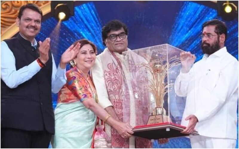 Ashok Saraf Felicitated With The Prestigious Maharashtra Bhushan Award By CM Eknath Shinde - WATCH