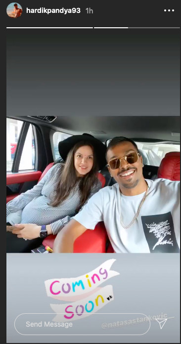 Hardik Pandyas Instagram story