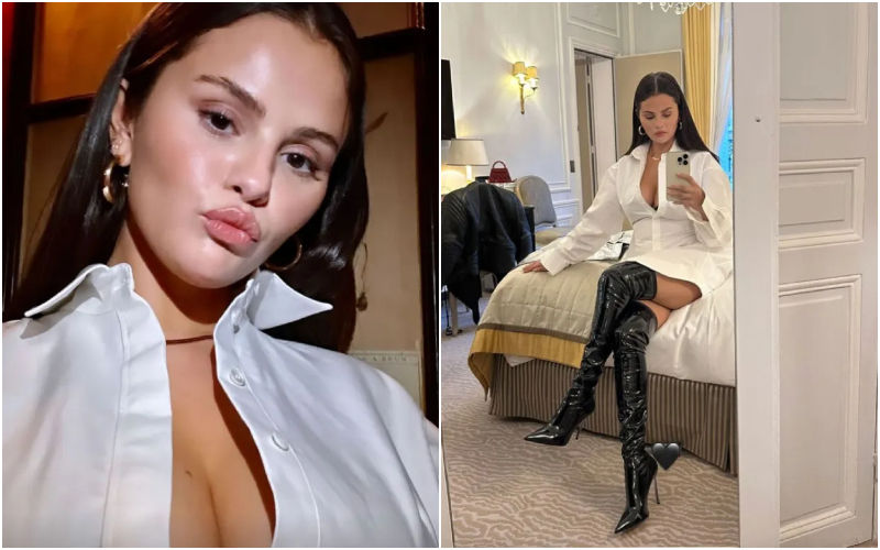 Selena Gomez Escapes Major WARDROBE MALFUNCTION As Her Bosom Nearly Slips Out Of Her Top Revealing Black Lingerie-SEE NEW PICS