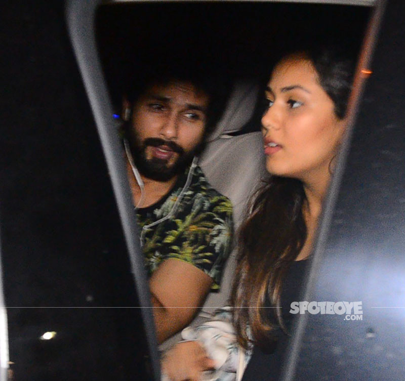 Shahid Kapoor And Mira Rajput Snapped Post Lunch
