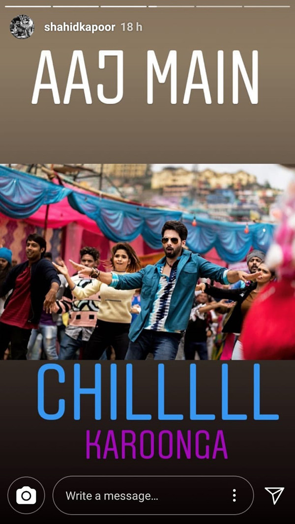 Shahid Kapoor Instagram Post