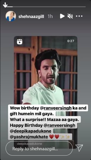 Shehnaaz Gill s Instagram stories