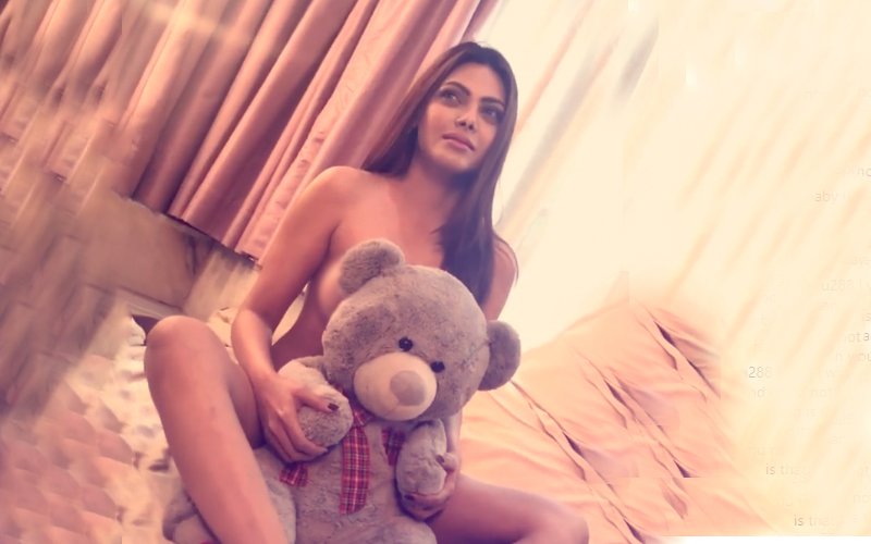Sherlyn Chopra Bares It All, Covers Her Modesty With Just A Teddy Bear