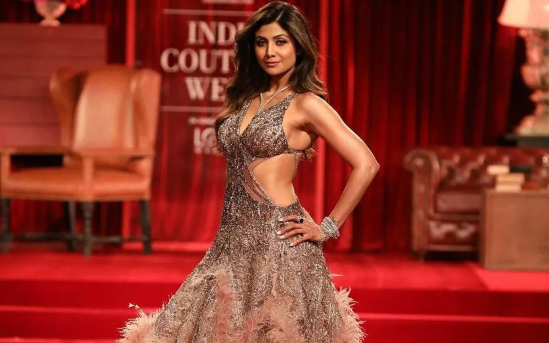 Shilpa Shetty Looks Absolute Chic As She Raises Temperature with In An Embellished Cutout Gown At Fashion Week-SEE PICS