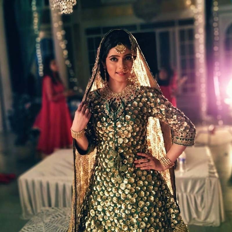 Shilpi Rana Poses In Her Golden Wear