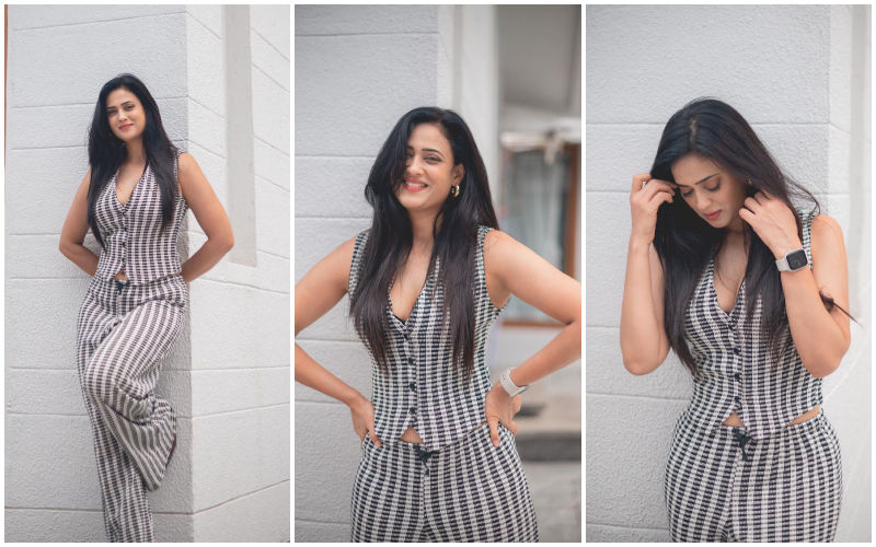 Shweta Tiwari Shells Boss Lady Vibes As She Slays A Monochrome Power Suit! Netizens Say, She’s 'Ageing Like Fine Wine'-SEE PICS