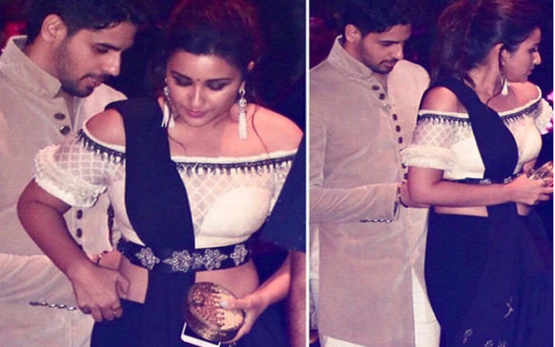 Ambani Engagement Party: Sidharth Malhotra Helps Fix Parineeti Chopra’s Saree. Adorable!