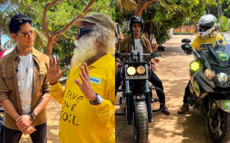 Sidharth Malhotra Enjoys Bike Ride With Spiritual Guru Sadhguru; Fans Say, ‘Super Proud Of You’-SEE PHOTOS