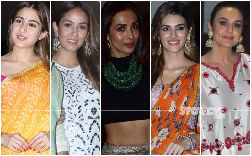 BEST DRESSED & WORST DRESSED At Bollywood Diwali Parties 2019: Sara Ali Khan, Mira Rajput, Malaika Arora, Kriti Sanon Or Preity Zinta?