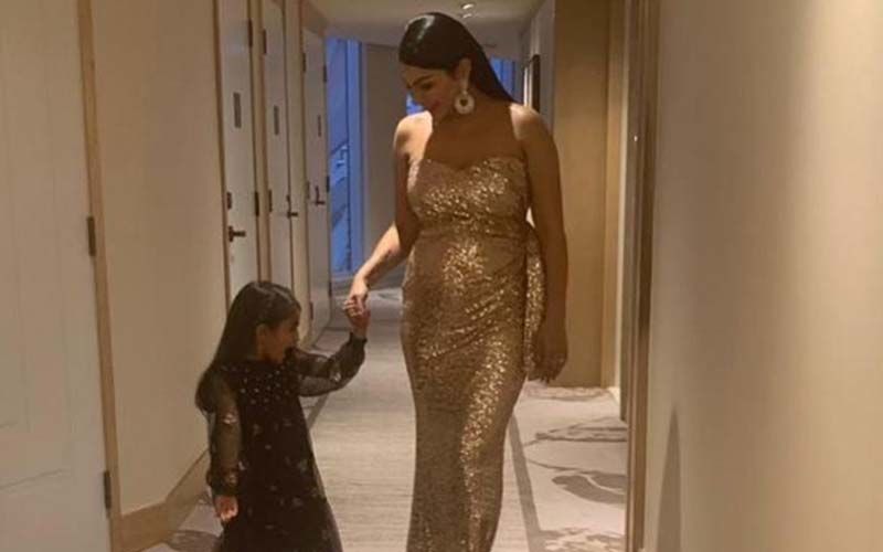 Neeru Bajwa Is Looking Gorgeous As She Walks With Daughter And Flaunts Her Baby Bump