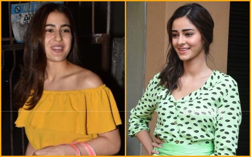 Sara Ali Khan's Mustard Off-Shoulder Dress Or Ananya Panday's Pistachio Green Separate- What's Your Pick?
