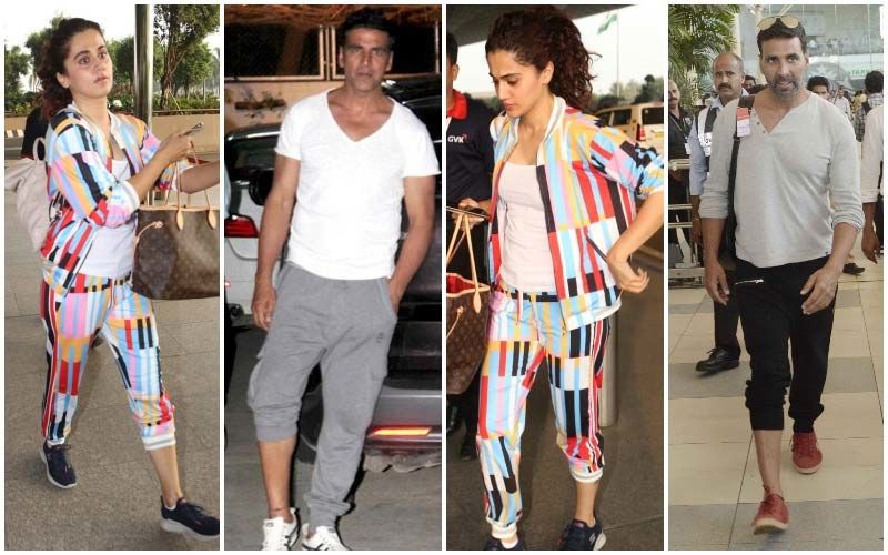Taapsee Pannu Takes Inspiration From Baby Co-Star Akshay Kumar, Wears Trackpants The Khiladi Style!