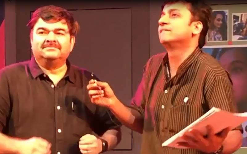 ‘Tu Mhanshil Tasa': Sankarshan Karhade And Prashant Damle Captured In A Hilarious Moment During Rehearsals Of The Play