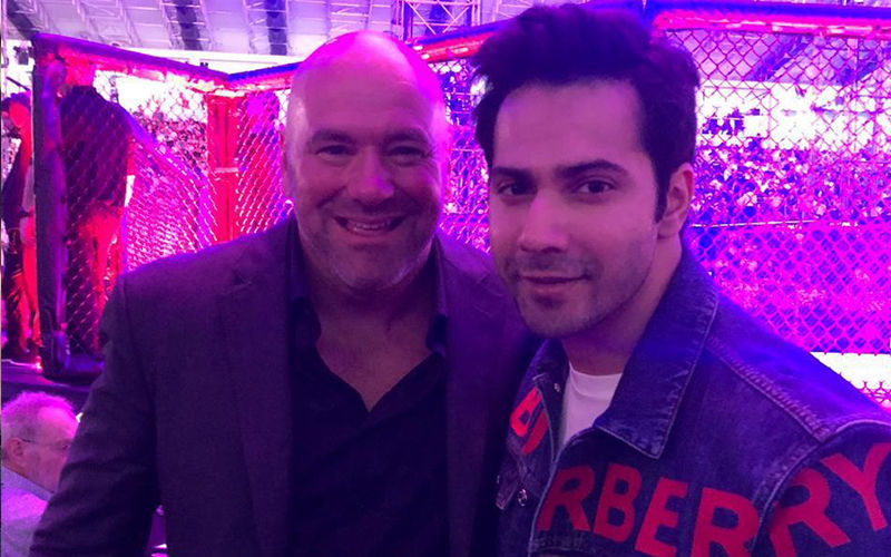Varun Dhawan Poses With UFC President Dana White After Watching The Nail-Biting Fight Between Khabib Nurmagomedov And Dustin Poirier