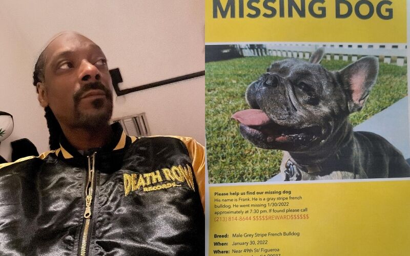 Snoop Dogg Gets Emotional After Missing Bulldog Is Found Safe