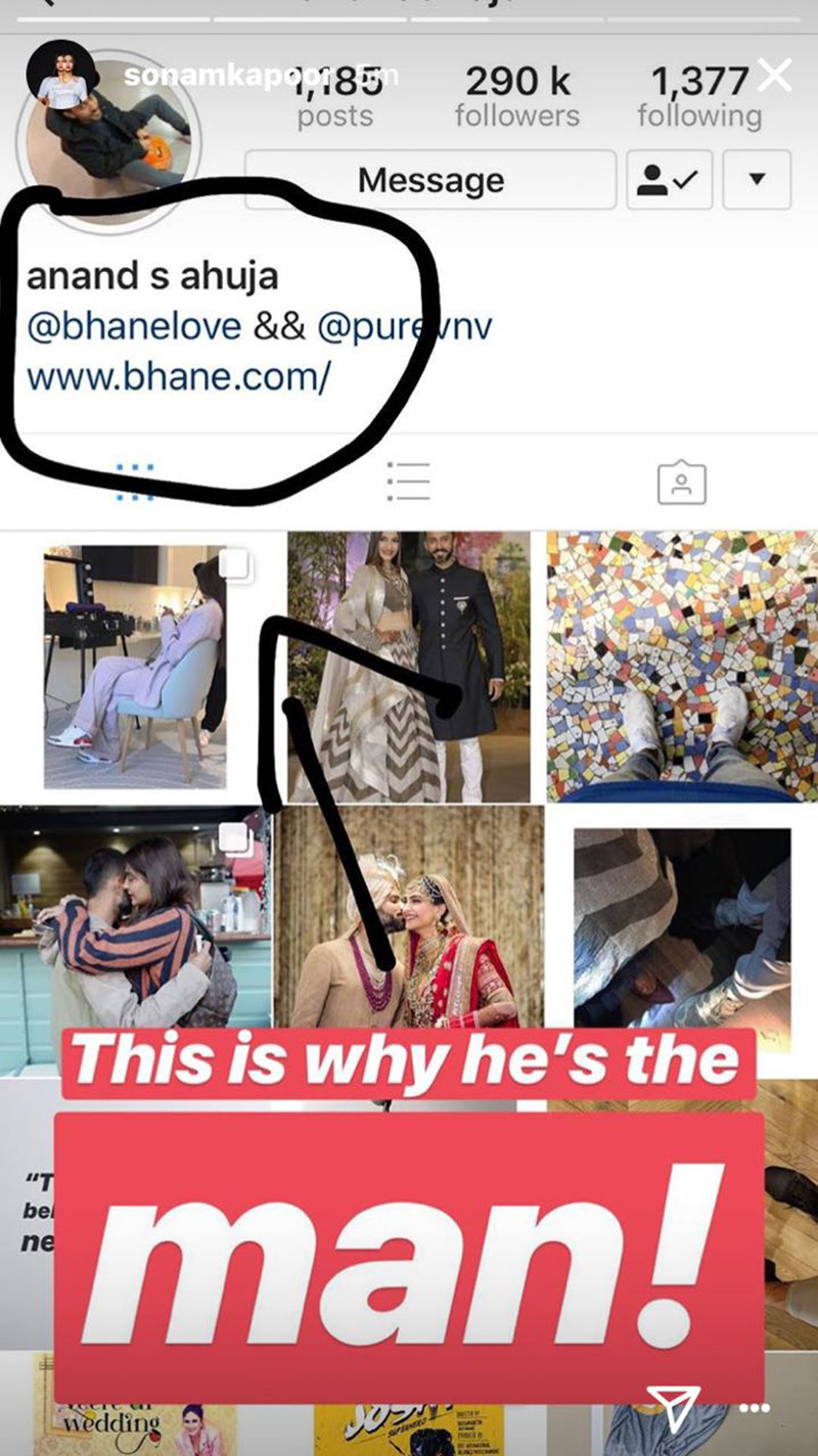 Sonam Kapoor Instagram Story Sonam Kapoor Instagram Story