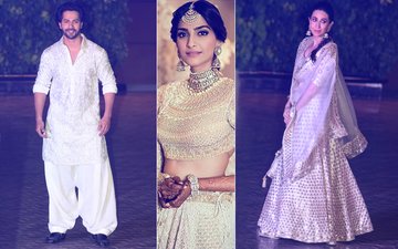 Sonam Kapoor’s Mehendi: Varun Dhawan & Karisma Kapoor Make A Starry Entry