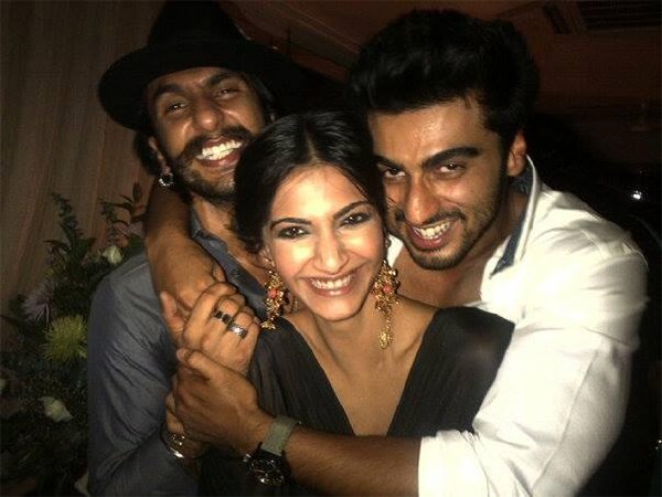 Sonam Kapoor With Arjun Kapoor And Ranveer Singh