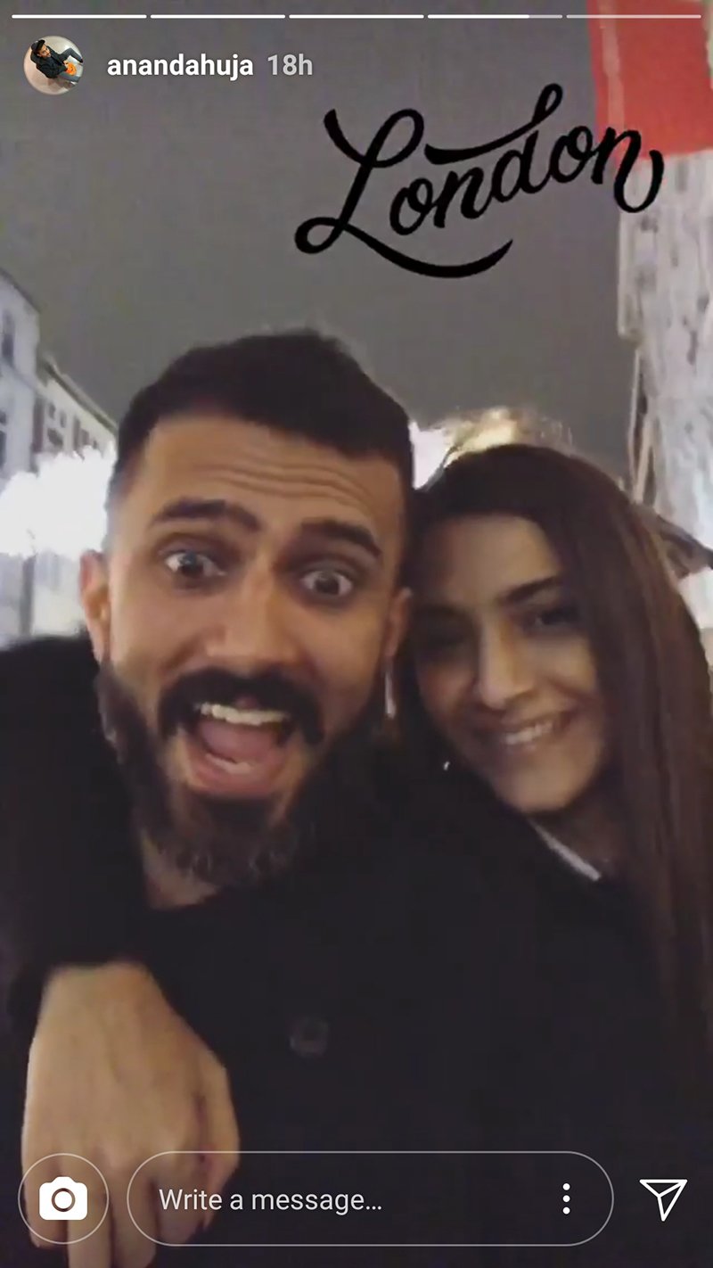 Sonam kapoor anand ahuja london trip