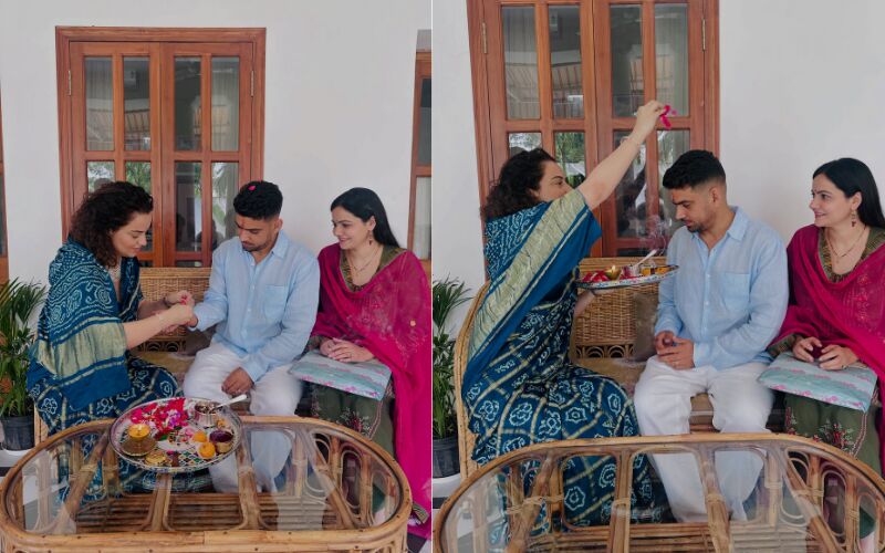 Kangana Ranaut Shares Festive Rakshabandhan Celebrations With Brother, Pens Heartfelt Note