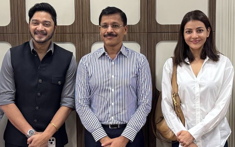 The India Story: Kajal Aggarwal, Shreyas Talpade, Director Chettan DK And Producer Sagar B. Shinde Meet FDA Commissioner Tukaram Munde.