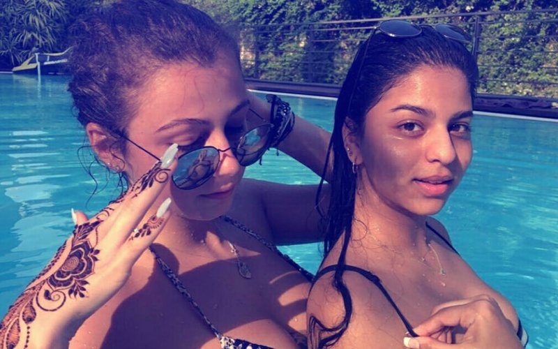 Pool Pics: SRK’s Daughter Suhana Beats The Heat In A Black & White Swimsuit