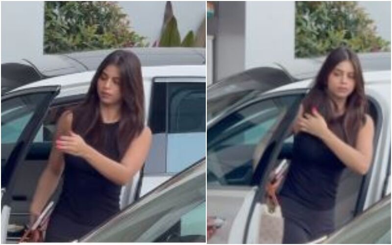 Suhana Khan Slays In Black As She Rushes To Take A Flight At The Airport - WATCH VIDEO