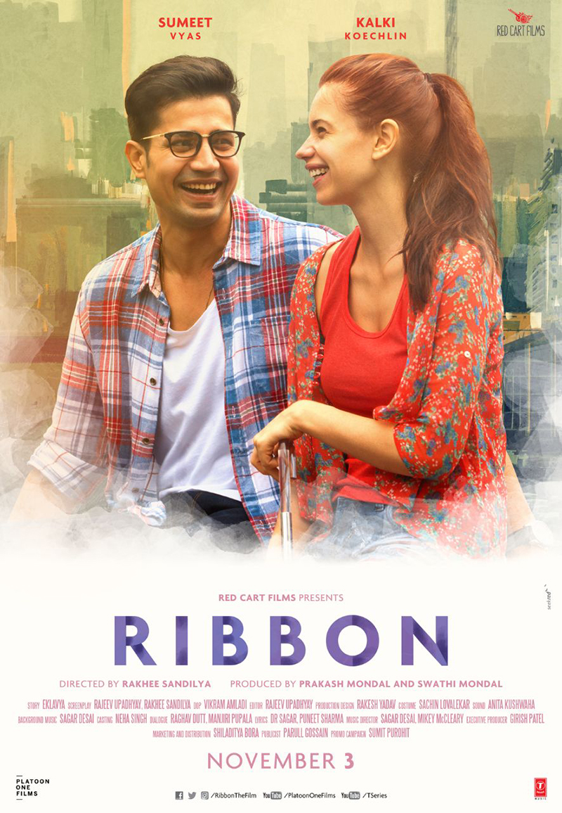 Sumeet Vyas and Kalki Koechlin In Ribbon Poster English