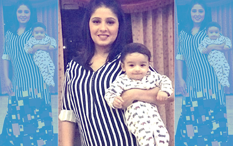 First Picture: Sunidhi Chauhan Introduces Son To The World