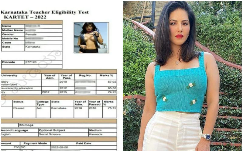 Sunny Leone Photo Appears On Karnataka TET Exam Hall Ticket! Admit Card’s Screenshot Goes VIRAL-SEE PIC!