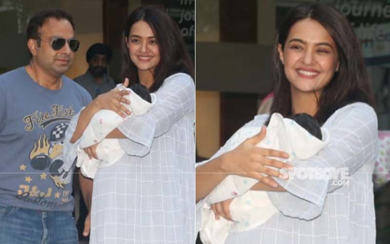 Surveen Chawla Takes Her Darling Daughter Eva Home