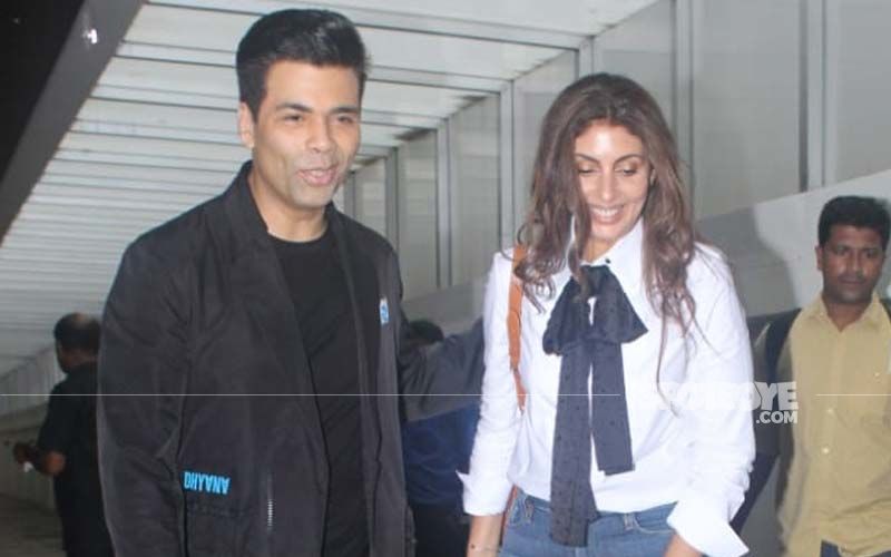 Shrouded In Controversy Over His Saturday-Night Video, KJo Steps Out For Dinner With Shweta Bachchan Nanda