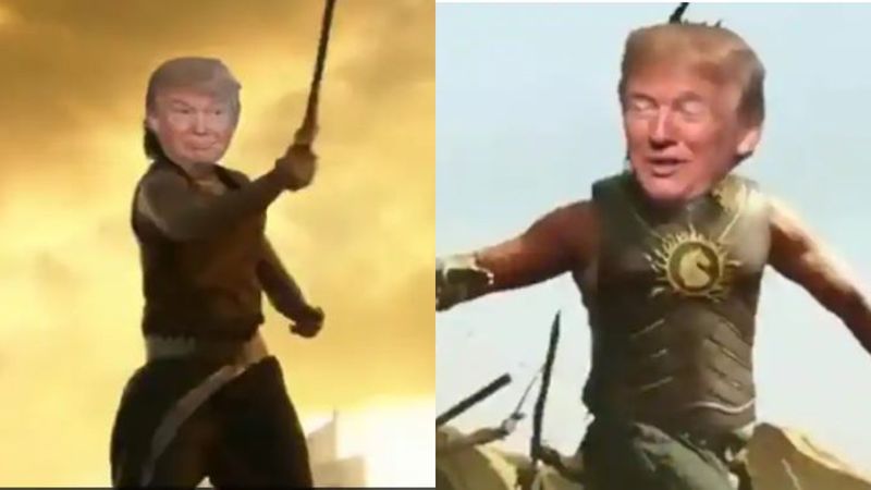 Donald Trump Turns Baahubali Ahead Of His Visit To India, Replies To Fan Video , Exclaims, ‘Looking Forward To Being With Indian Friends’ - VIDEO